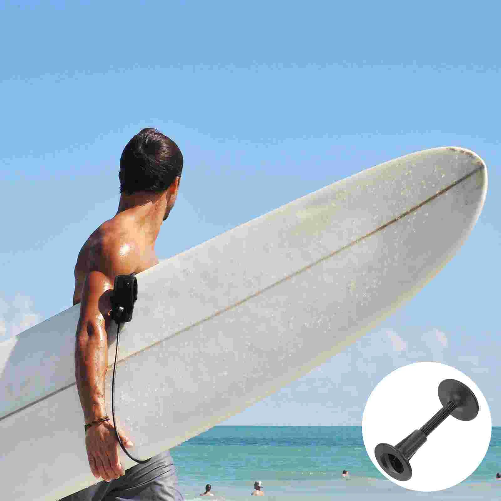 

Surfboard Safety Foot Rope Buckle Water Sports Plastic Bolt Leash Kayak Black Abs Canoeing Tool