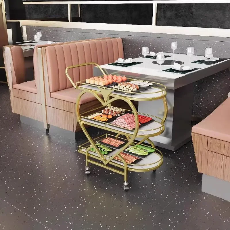 For Professional Use Wrought Iron Trolley for Restaurant Long Lasting Premium Quality Wide Application High Precision