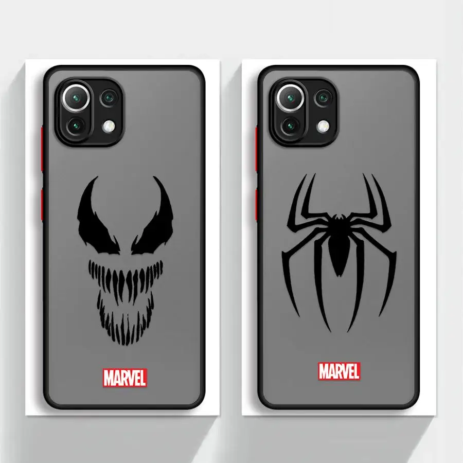 Marvel Avengers Hero Logo Phone Case for Xiaomi Redmi 13C 5G 12 4G 10C 10A 12C 9 10 9A 9i 9T 9C A1 A2 Plus K40 Pro Matte Cover