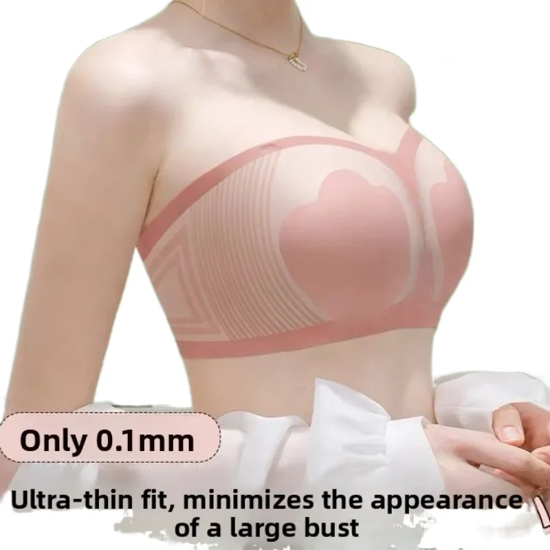 KUCLUT Minimizer Bra for Large Bust Ultra Thin Full Coverage Wire Free Push Up Anti-Slip Band Anti-Sag Side Support Seamless