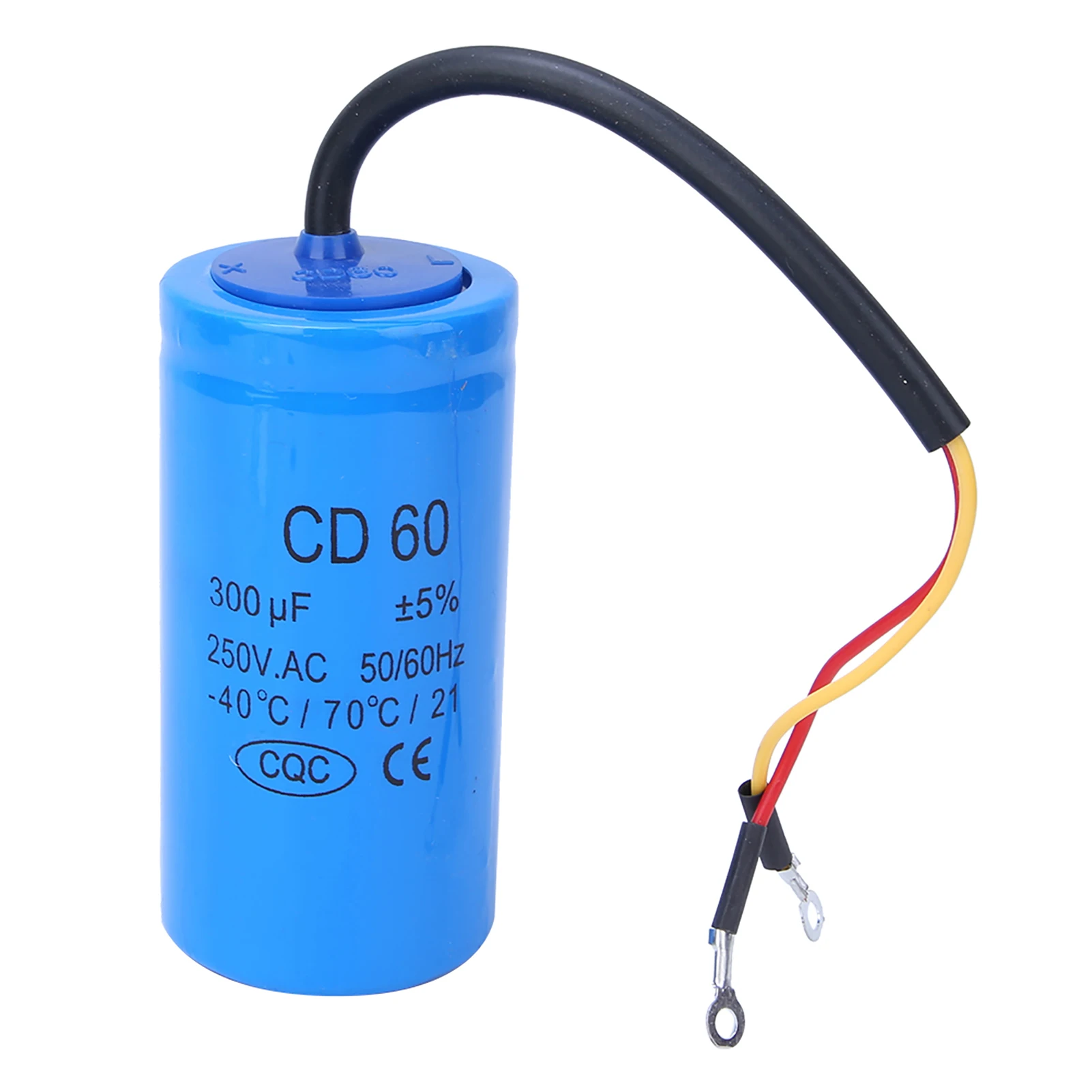 CD60 250V 300μF Switching Capacitor Explosion-Proof Household Appliance Component Capacitor Switching Capacitor Motor Capacitor