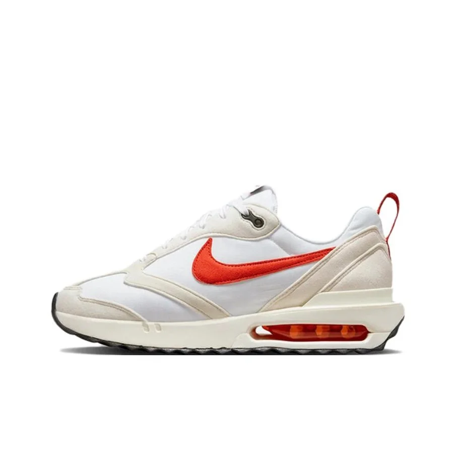 Nike Air Max Dawn Casual Shoes Women's Low Top White Red DZ4441-100
