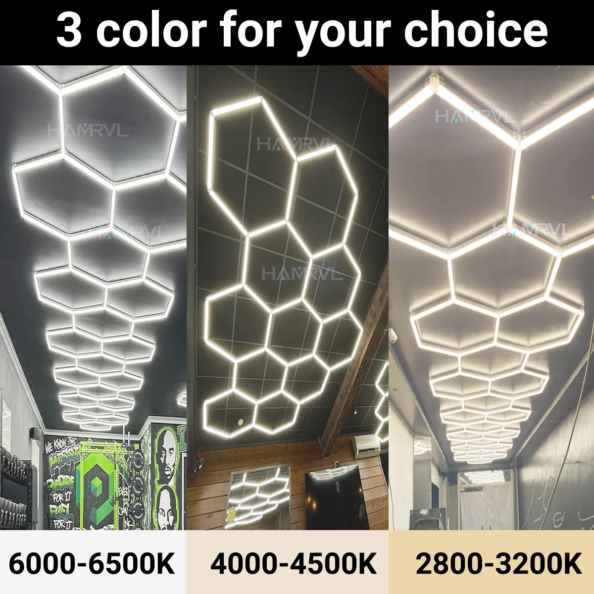 ガレージライト六角ライトランプ 110 V-240 V Led チューブハニカム