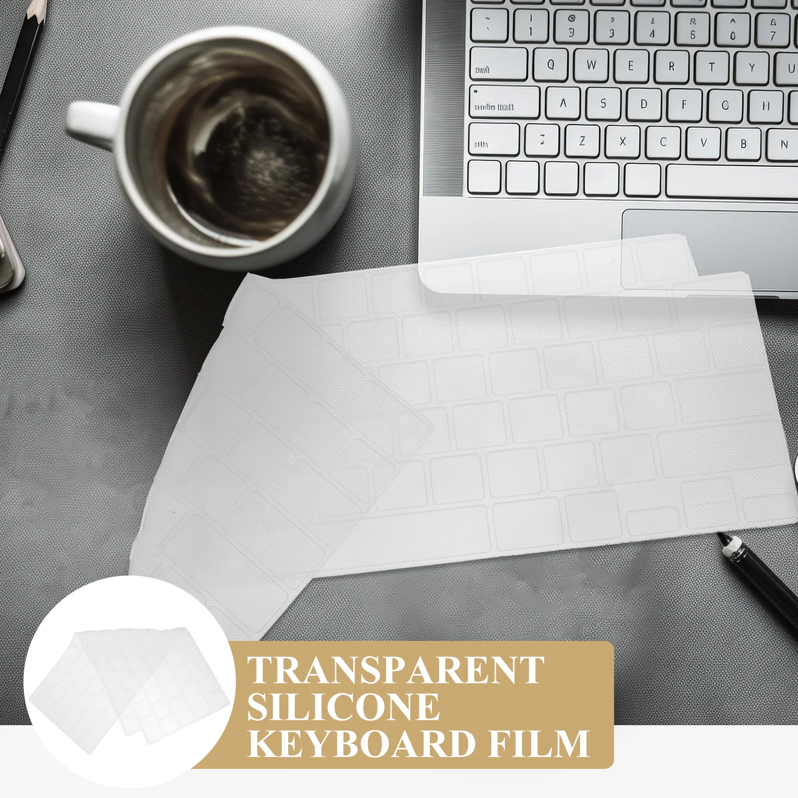 غطاء لوحة المفاتيح من السيليكون متوافق مع Air M2 مقاس 15.3 بوصة حماية كاملة من السائل ومقاوم للتآكل وسهل الاستخدام وقابل للغسل