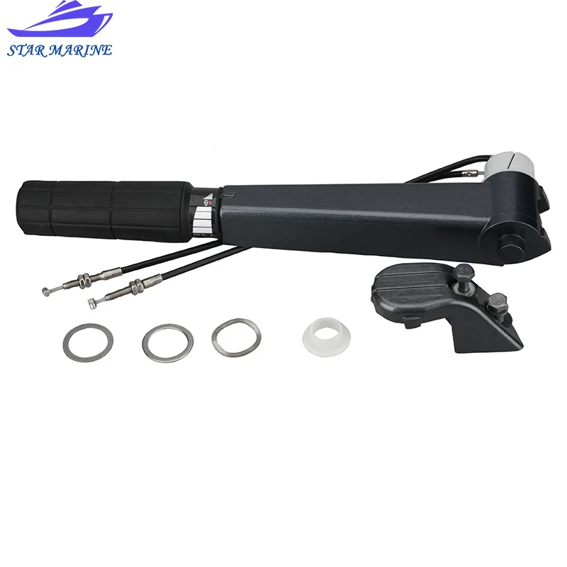 

Throttle Handle Steering Assy With Cab 6B4-42111-00-4D For Yamaha Outboard Motor 2 Stroke 9.9HP 15HP 6B3 6B4-W0084 6B442111