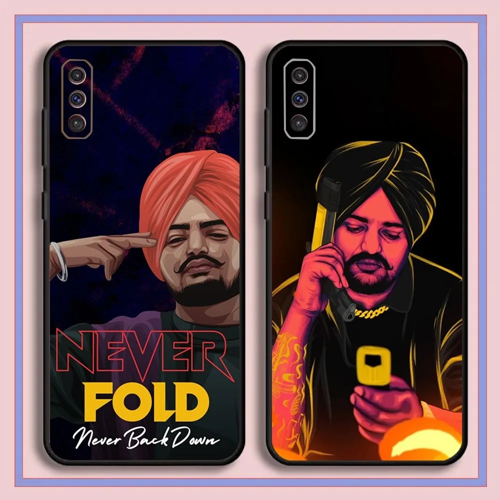 

S-Sidhu M-Moosewala Phone Case For Samsung Galaxy A13,A21s,A22,A31,A32,A52,A53,A71,A80,A91 Black Cover