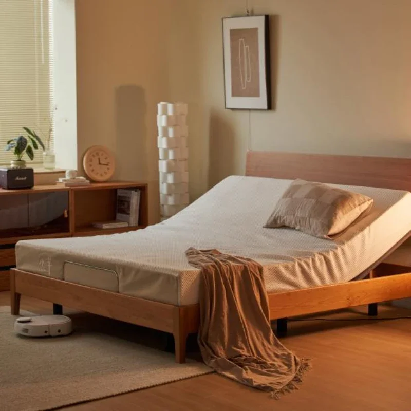 

Smart Bed Adjustable 1.5 Single Master Bedroom Cherrywood 1.8 M Double Bed