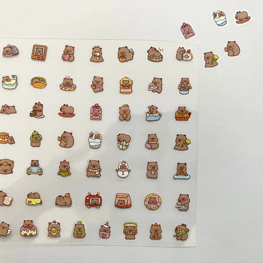 10 قطع من ملصقات الرسوم المتحركة اللطيفة على شكل دب - مثالية للمجلة والديكور DIY لتسجيل متجر YourLife #5