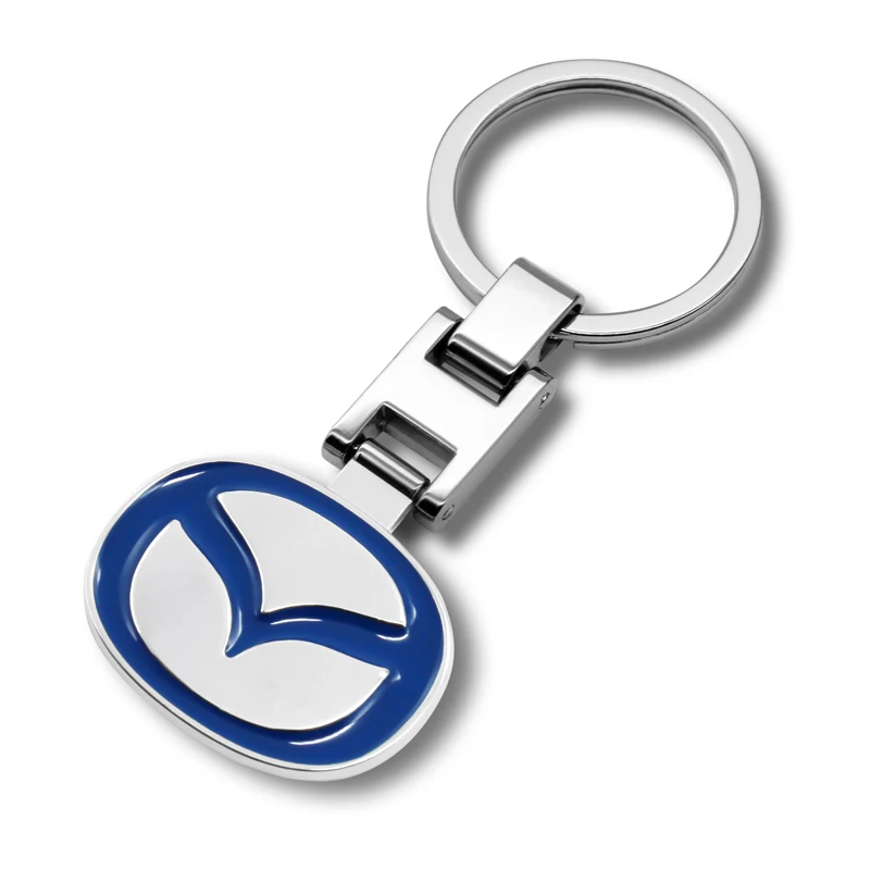 Car Logo Key Ring Metal Keychain Men Ladies Gift Car Jewelry For Mazda MS Mazda 6 CX-5 CX5 Speed BT-50 2 3 CX-30 AXELA Key Chain