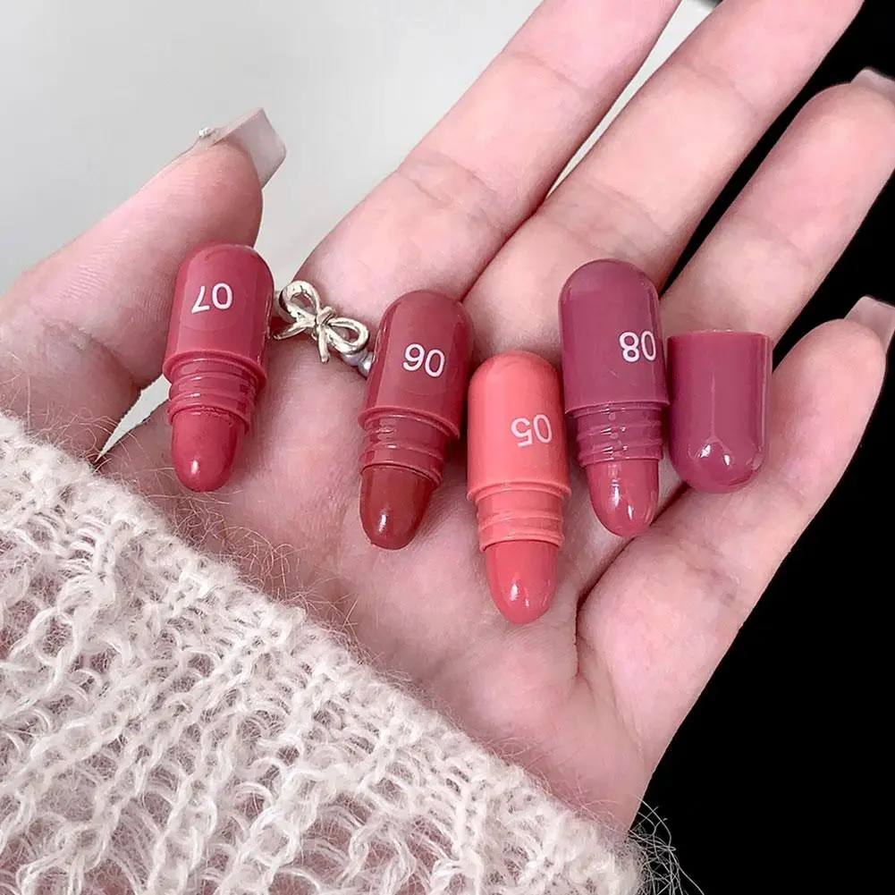 Magic Casa - Set de Regalo de 12 Mini Labiales en Cápsula de Cacao, Acabado Mate Aterciopelado, Larga Duración, No se Desvanecen, Brillo Labial Sólido