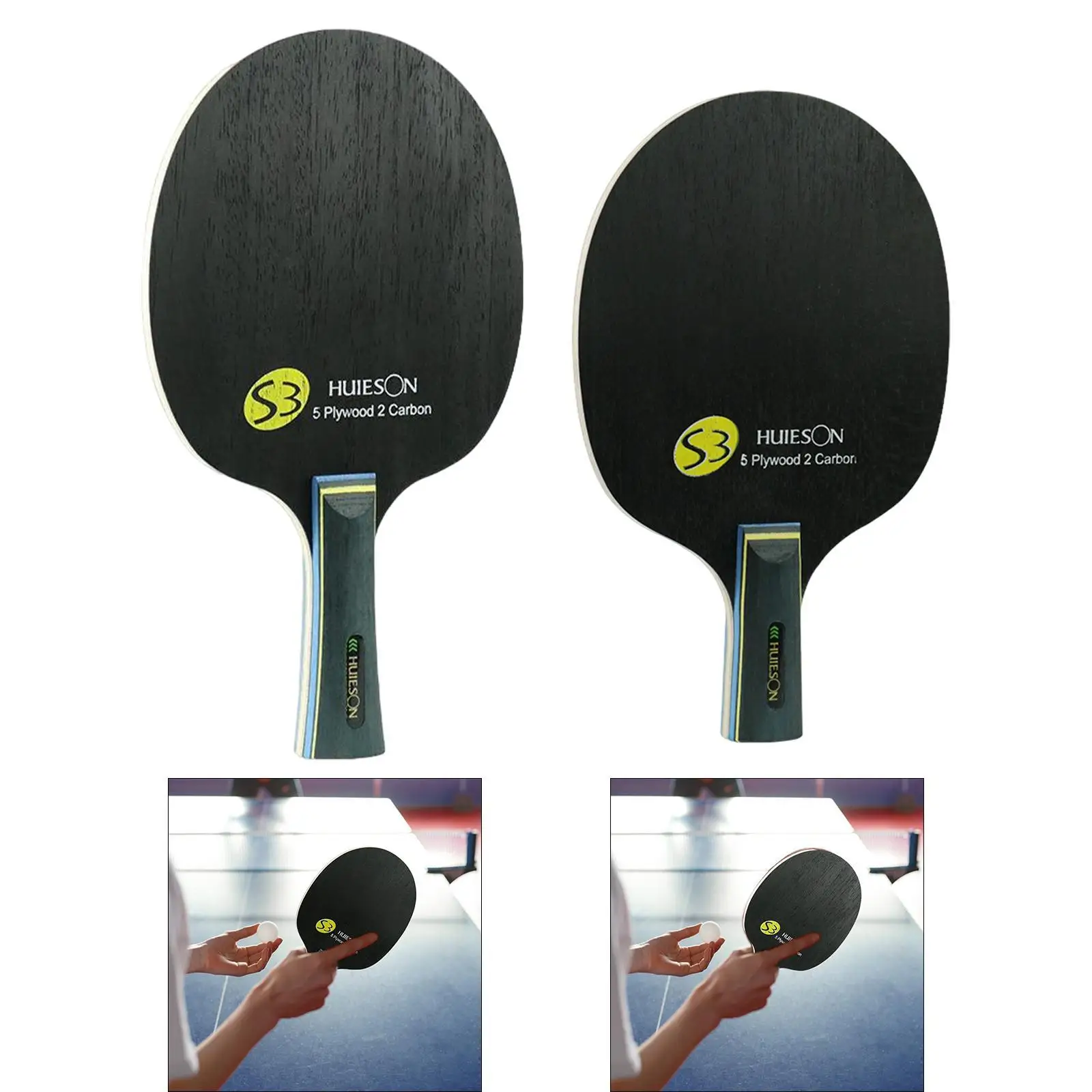 Table Tennis Blade Baseboard Wear Resistant Comfortable Grip Lightweight 7 Ply Wood Ping Pong Blade Indoor Outdoor Practice