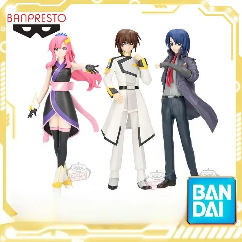 

In Stock Bandai Kidou Senshi Gundam Seed Freedom Lacus Clyne Kira Yamato Athrun Zala Original Action Anime Figure Model Toy Gift
