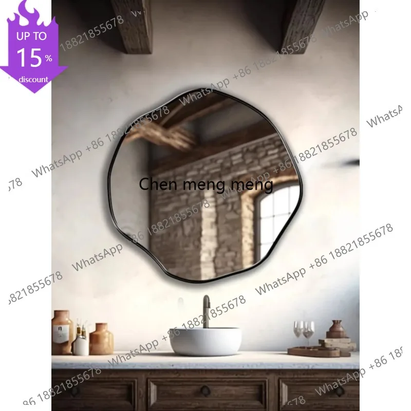 G153 Light luxury Advanced Artistic Creativity Alien Form Wall-mounted Mirror Bathroom Decoration High Definition Makeup Mirror