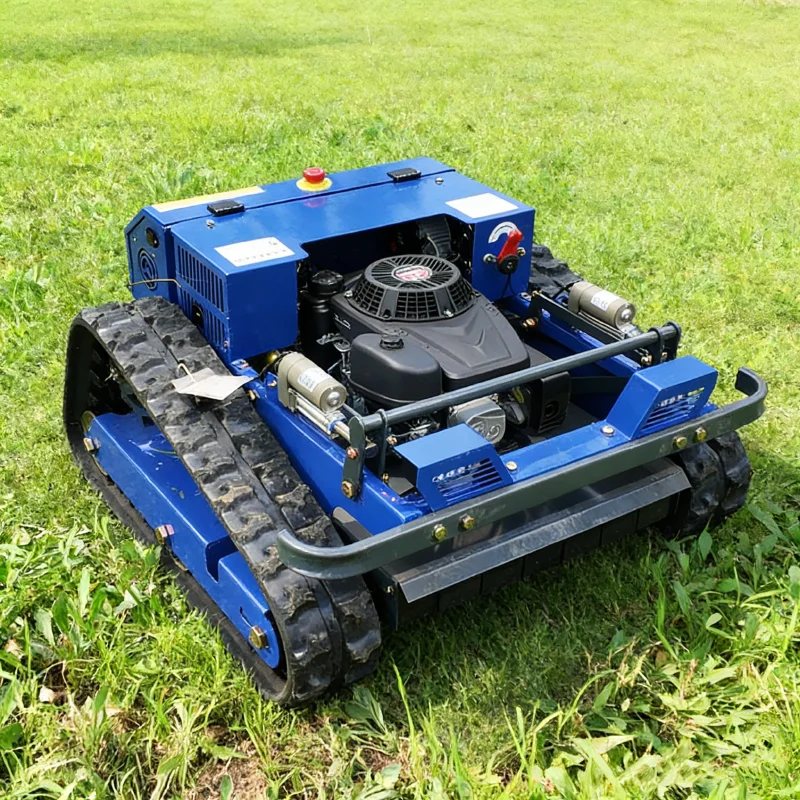 

Customized greenhouse track lawnmower multifunctional control orchard hillside farm embankment weeding machine