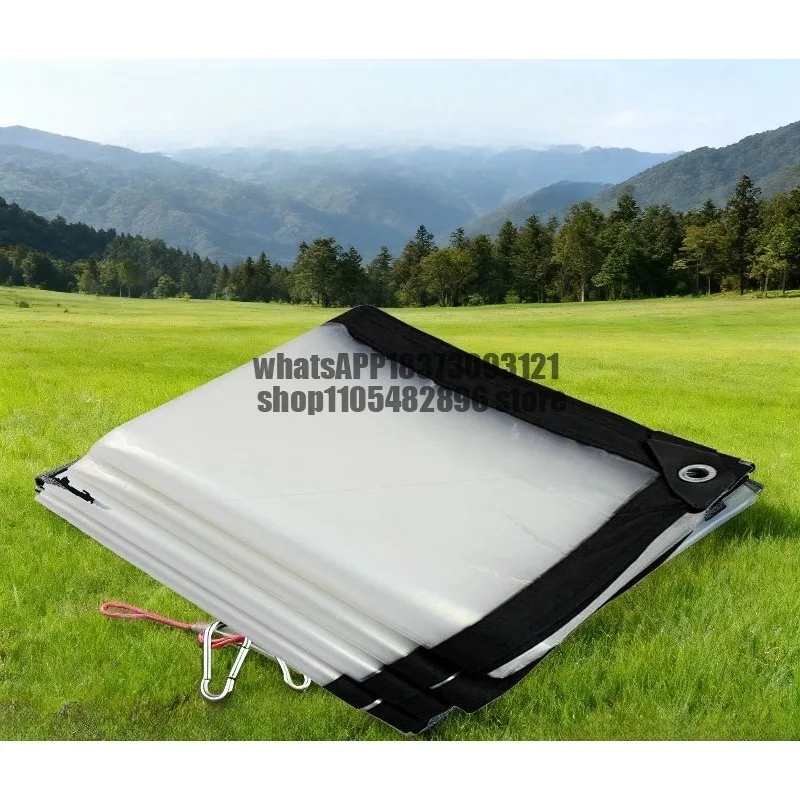 Thickened transparent plastic cloth tarp covering window outer film oil cloth