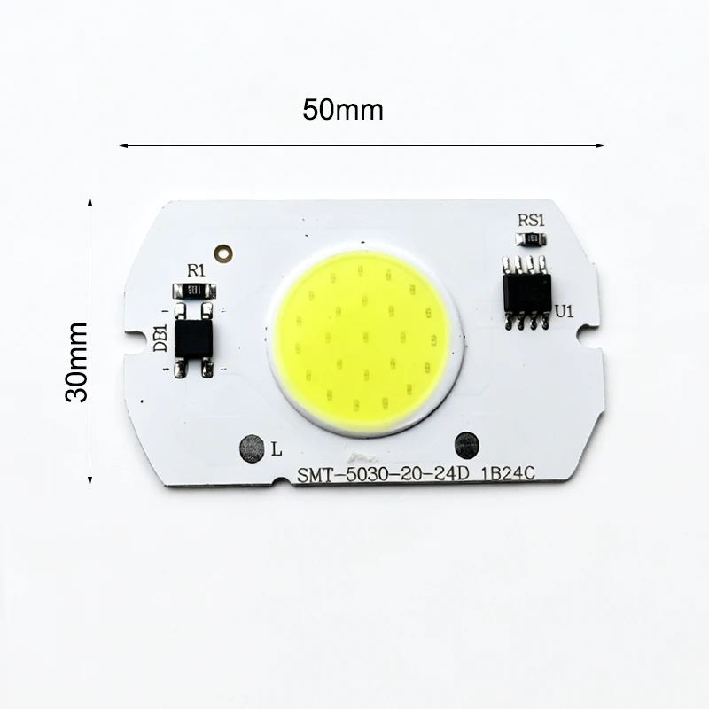 5W AC 220V LED COB Chip White Light 6000K DIY Smart IC Diode Lamp Chips for Lighting Projects No Driver Required