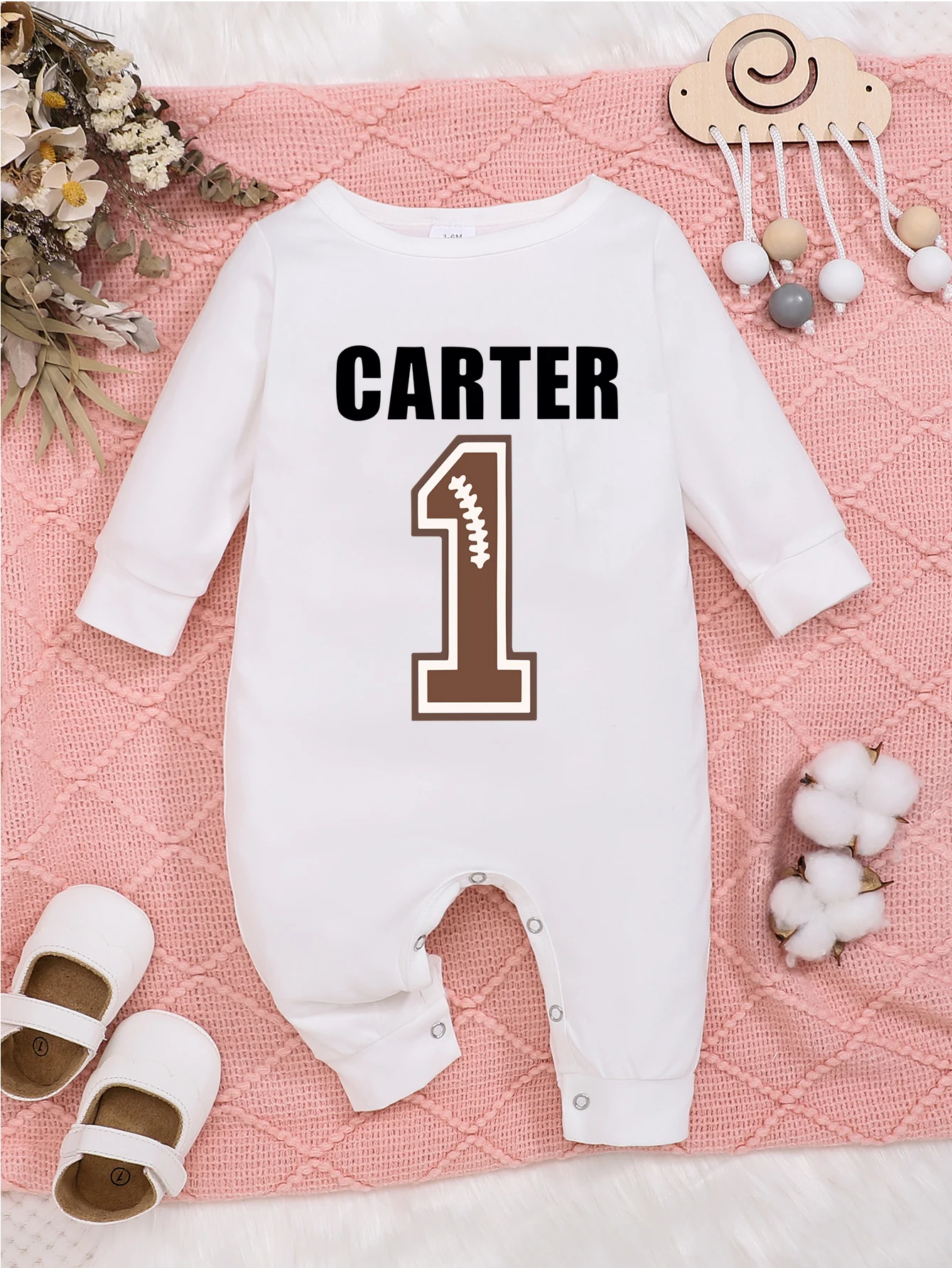 Baby Outfit Coming Soon 2024 Photography Long Sleeve Carter 1 Onesie Boys Girls Playsuit Bodysuits Toddler Jumpsuit