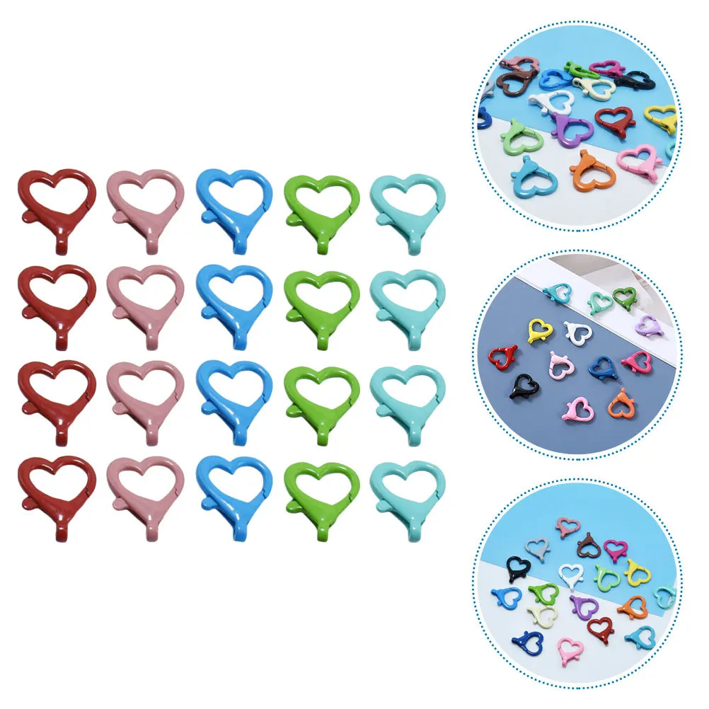 

20Pcs Classical Color Lobster Clasps Easy Install DIY Jewelry Keychain Making Kit Connecting Lobster Clasps Keychain Clasp