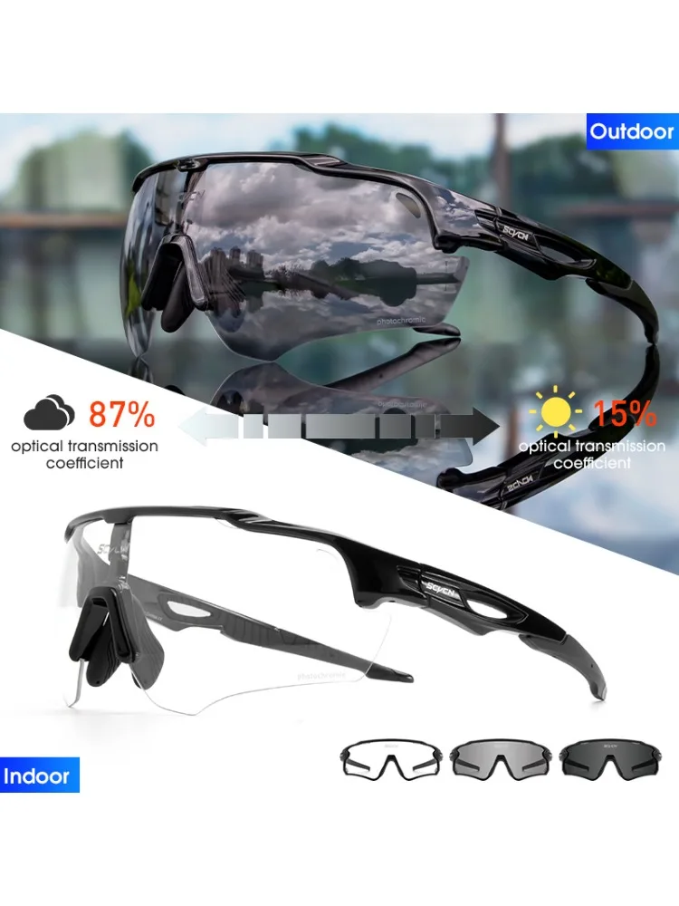 AliExpress SCVCN Photochromic Sunglasses Cycling Sunglasses MTB Cycle Eyewear Men's Sports Running Bicycle Glasses UV400 Protection Goggles
