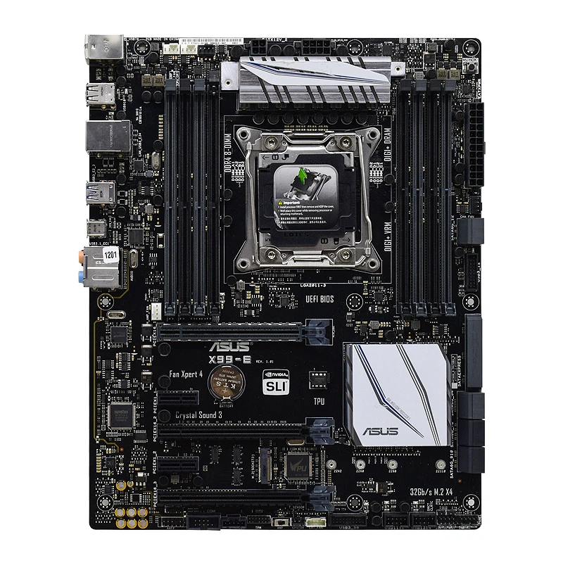 ASUS X99-E Motherboard Intel X99 LGA 2011-V3 support Core i7-6800K Xeon E5-1603 E5-1680-v4 E5-2630L-v4 E5-2698-v4 cpu M.2  ATX