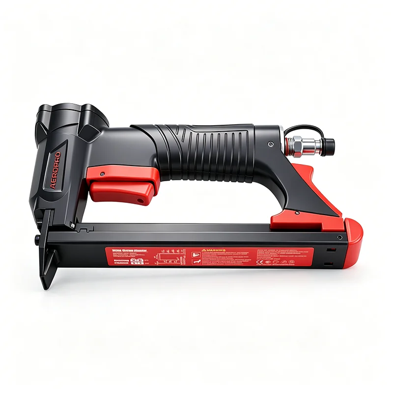 AEROPRO A8016 21GA Pneumatic Upholstery Stapler Wide Crown Air Staple Gun For Furniture Leather Wood Craft Decoration