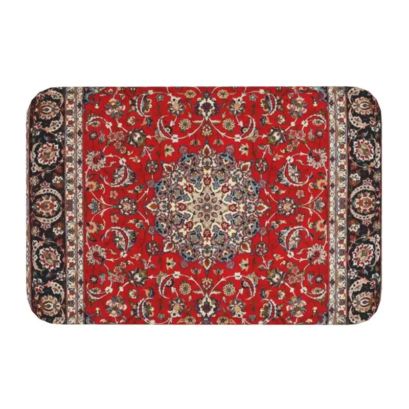 Custom Antique Silk Wool Persian Rug Doormat Entrance Kitchen Bath Floor Door Mats Bohemian  Kilim Garage Rug Carpet Footpad