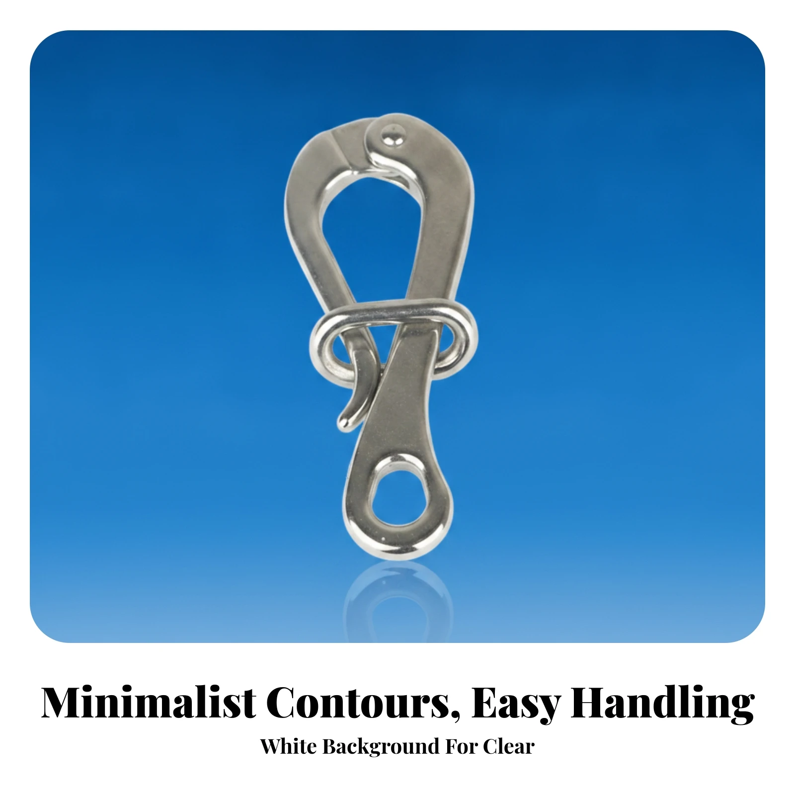 Silver Silver-Colored Finish 316 Stainless Steel Quick-Release Hook Rust Resistant Locking Marine Quick-Release Hook for Boat - view 5