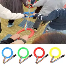 Cuerda antipérdida portátil para caminar, anillos de cinturón extensibles coloridos para niños y maestros, líneas preescolares de transición