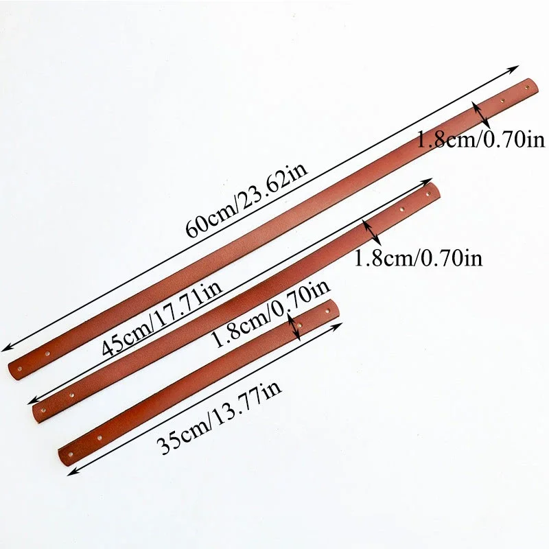 35/45/60 ซม.แบบพกพาสายคล้องกระเป๋าเข็มขัด 2pcs ของแท้หนังสายคล้องไหล่เปลี่ยนกระเป๋าผู้หญิงกระเป๋าถืออุปกรณ์เสริมสําหรับกระเป๋า