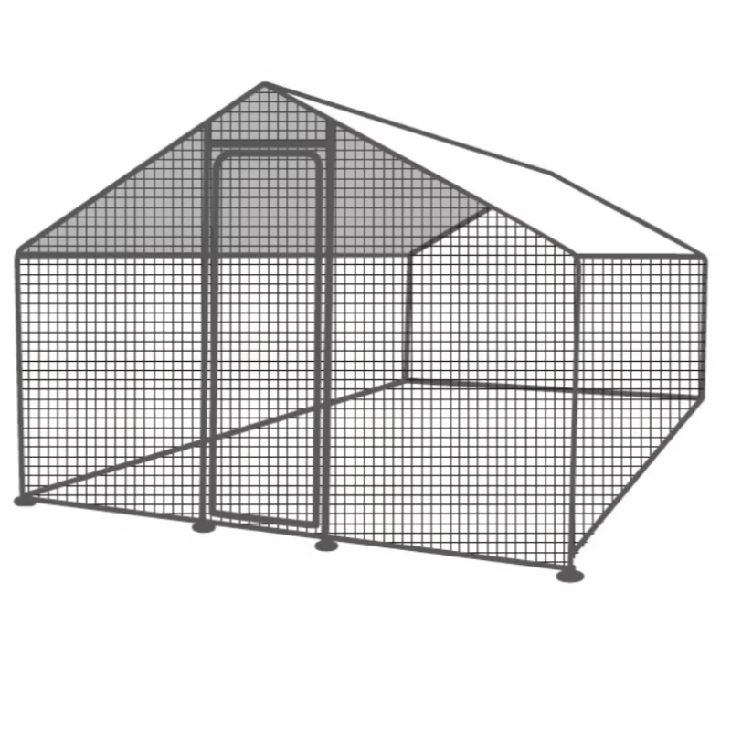 Galvanized steel chicken coop for outdoor backyard farm garden
