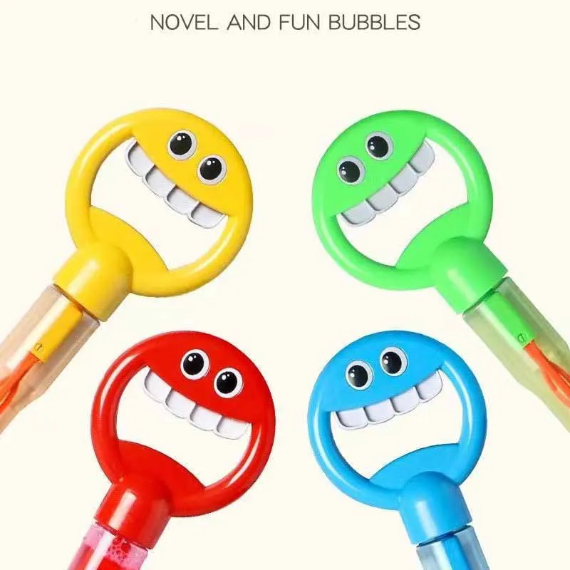 Bubble Blowing Wand Toys para crianças, fofo, 32 buracos, ao ar livre, interação pai-filho, novo