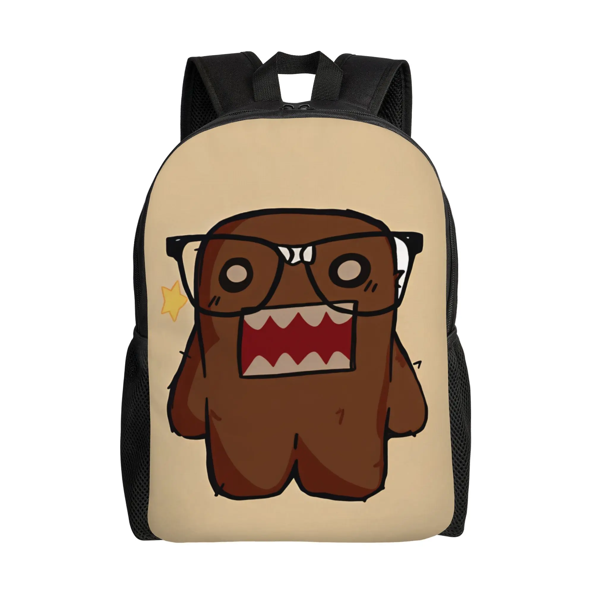 Domo Meme  Backpack  Teen Polyester Travel Backpacks Pattern Pretty High School Bags Rucksack