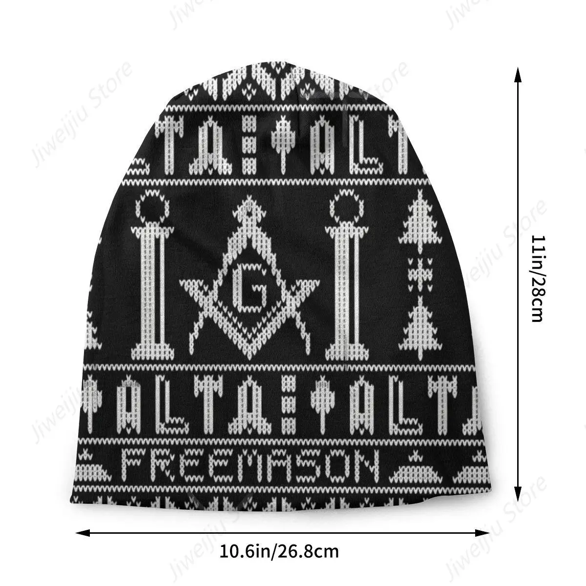 Bonnet Hats Freemason Men Women's Thin Skullies Beanies Hat Ugly Christmas Sweater Masonic Autumn Spring Warm Cap Design Caps