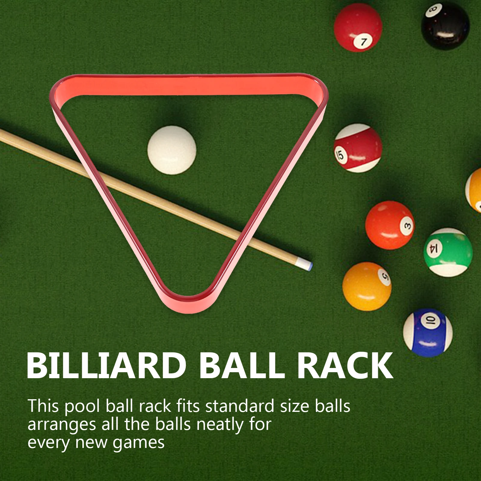 

Billiard Storage Rack Tripod Pool Table Racks Balls PC Miniature Billiards Accessories