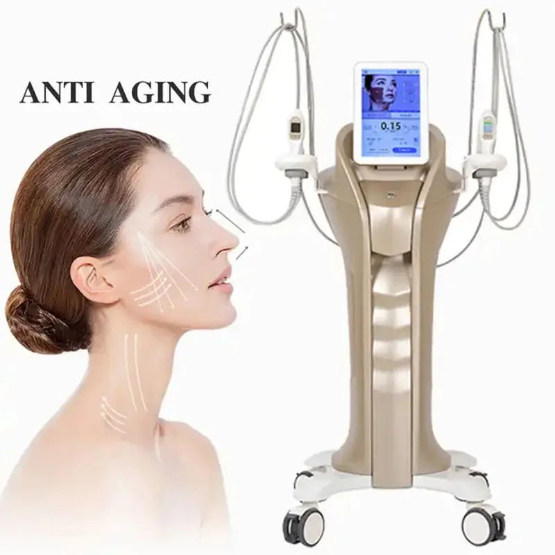 

Newest Ultrasonic Current Skin Lifting Machine 4 Handles Facial Firming Anti-aging Wrinkle Removal Skin Tightening Equipment