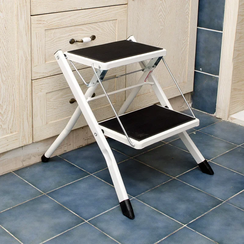 

Step Ladder,2 Steps Stool Ergonomic Folding Step Stool with Wide Anti-Slip Pedal Sturdy Step Stool for Household, Kitchen,Office