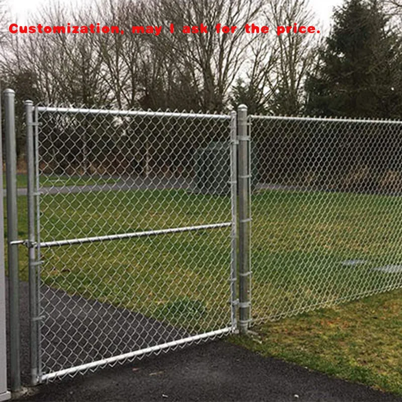 custom.Easily Assembled PVC Coated Galvanized Chain Link Fencing 60mm Tennis Basketball Sports Courts Stadium Fence Wir