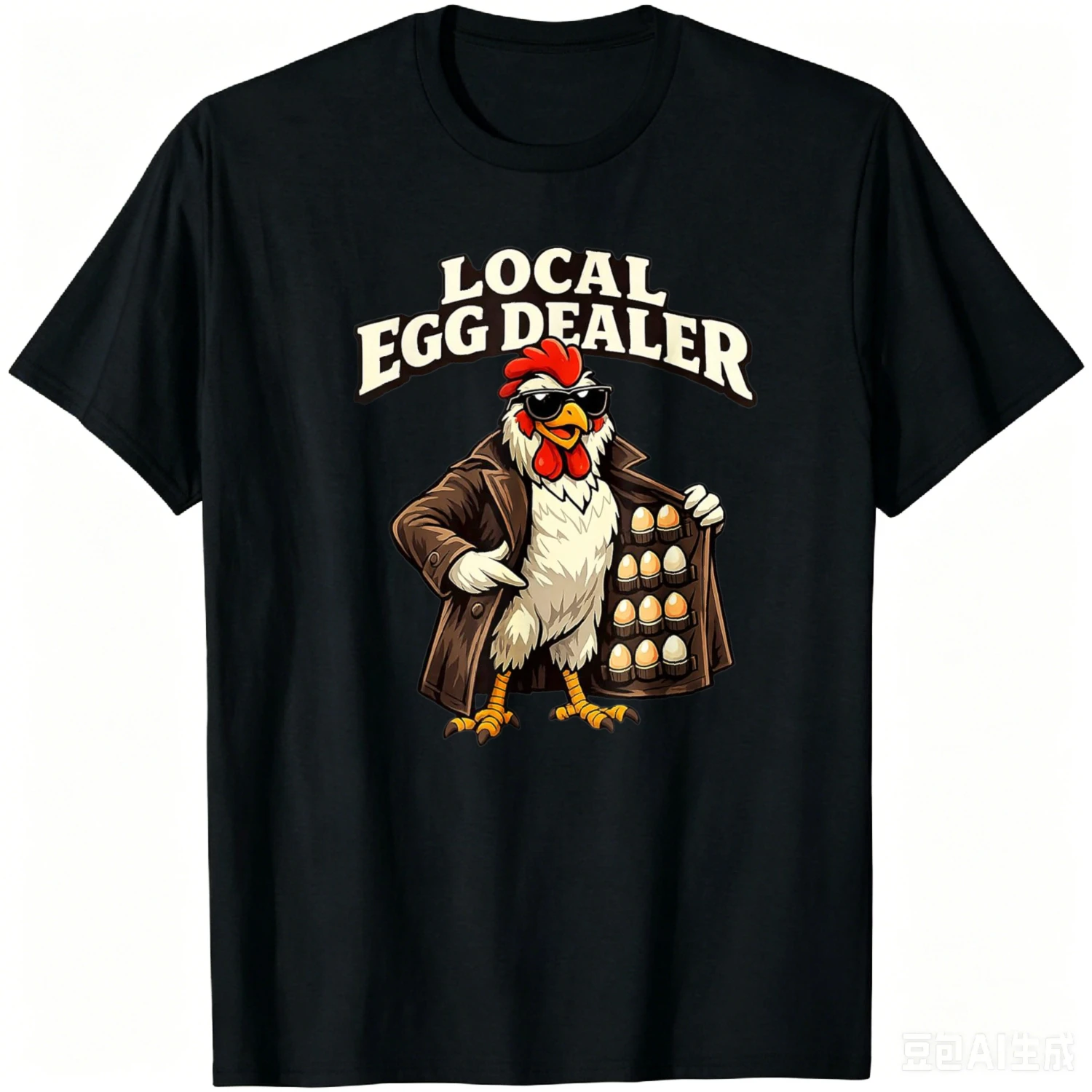 Chicken Farmer Local Egg Dealer Rancher Farm Dad Men Women T-Shirt Funny Graphic T Shirts Casual Cotton Camiseta Streetwear