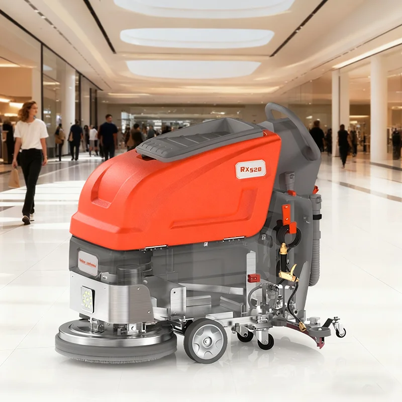 

Professional Floor Scrubber Dryer Machine Ride-on Electric Cleaning Tool For Mall Supermarket Commercial Building Cleaning