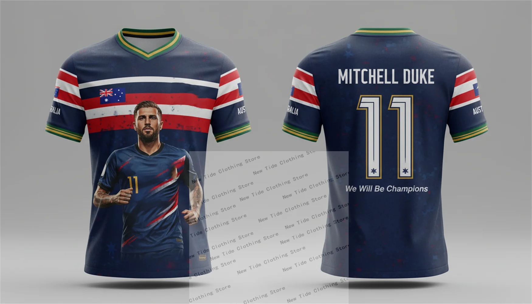 Australia 2026 Football Soccer Jersey And T-Shirt For Men Fans - Fan Style Gear Collection Show Your Support Now 1