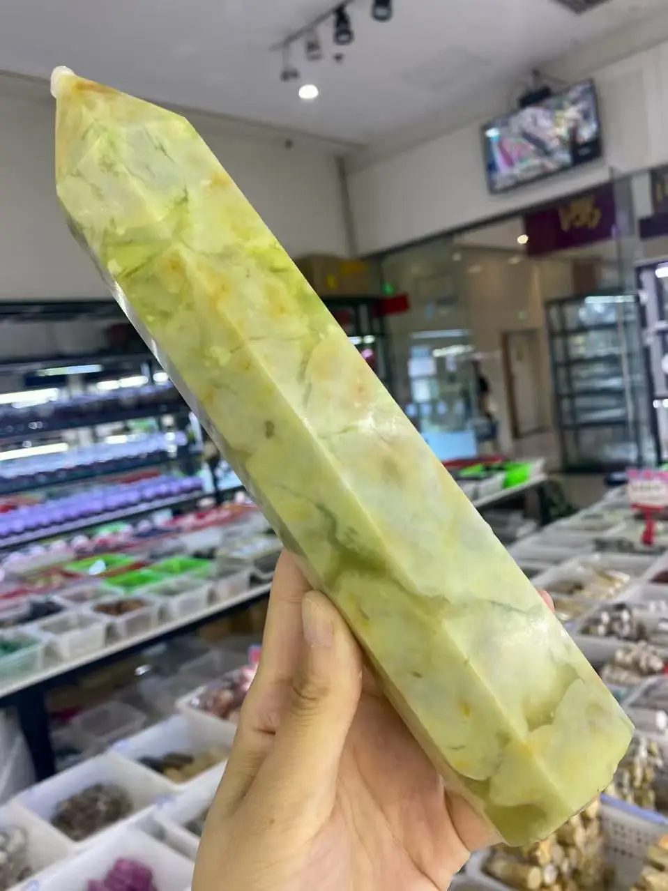 

Natural Yellow Aventurine, Crystal Quartz Energy Tower, Spiritual Healing, Gift, Demagnetization, Room And Office Decoration, Ha