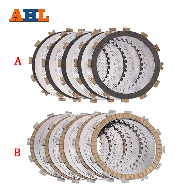 

AHL Motorcycle Clutch Friction Plates & Steel Plates Kit For KAWASAKI BJ250 250TR 2002-2009 2011 2012 2013 13088-1124 13089-013