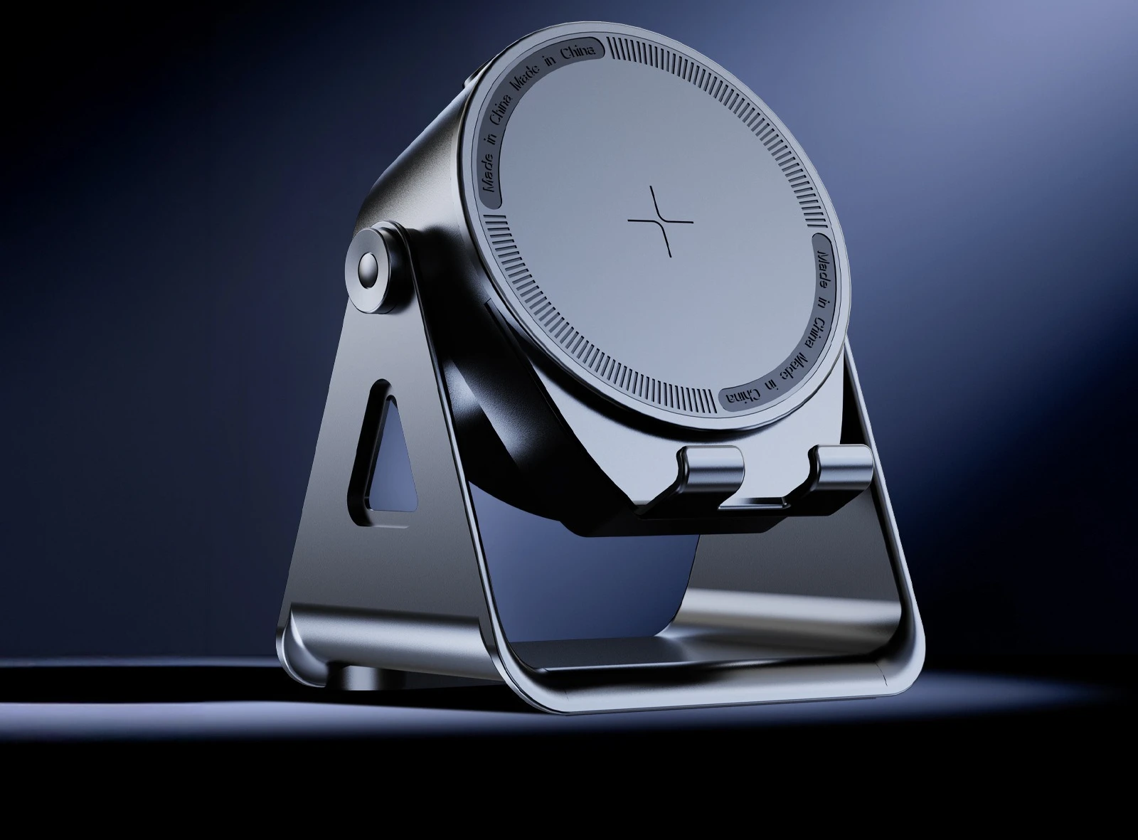 Multi-function wireless induction audio rotary phone holder RGB color light Bluetooth speaker 3-in-1