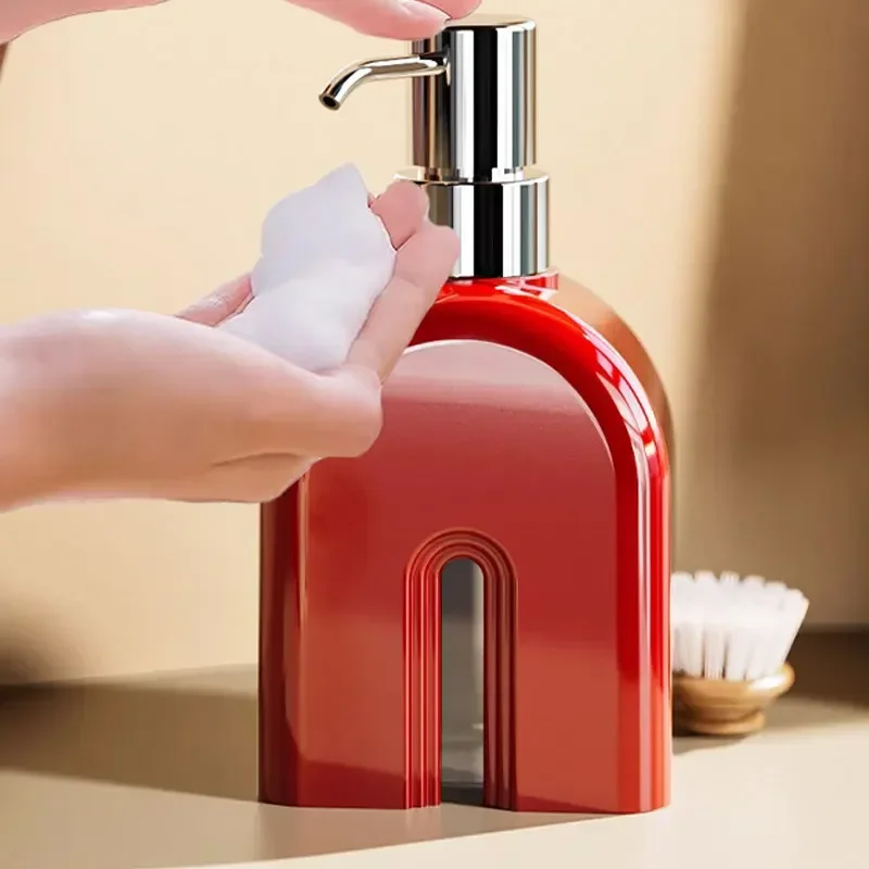 400ml Cave Stone Shower Gel Shampoo Bubbler Retro Style Hand Wash Bubbler Bottle Dish Detergent Dispenser Bottle soap dispenser