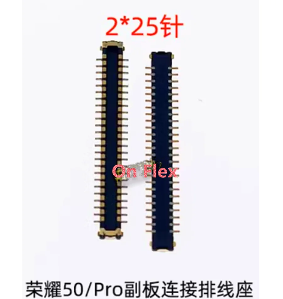 10pcs-100pcs For Honor 50 Pro 50pro Screen display base motherboard cable sub-board connection buckle FPC connector 50 pins