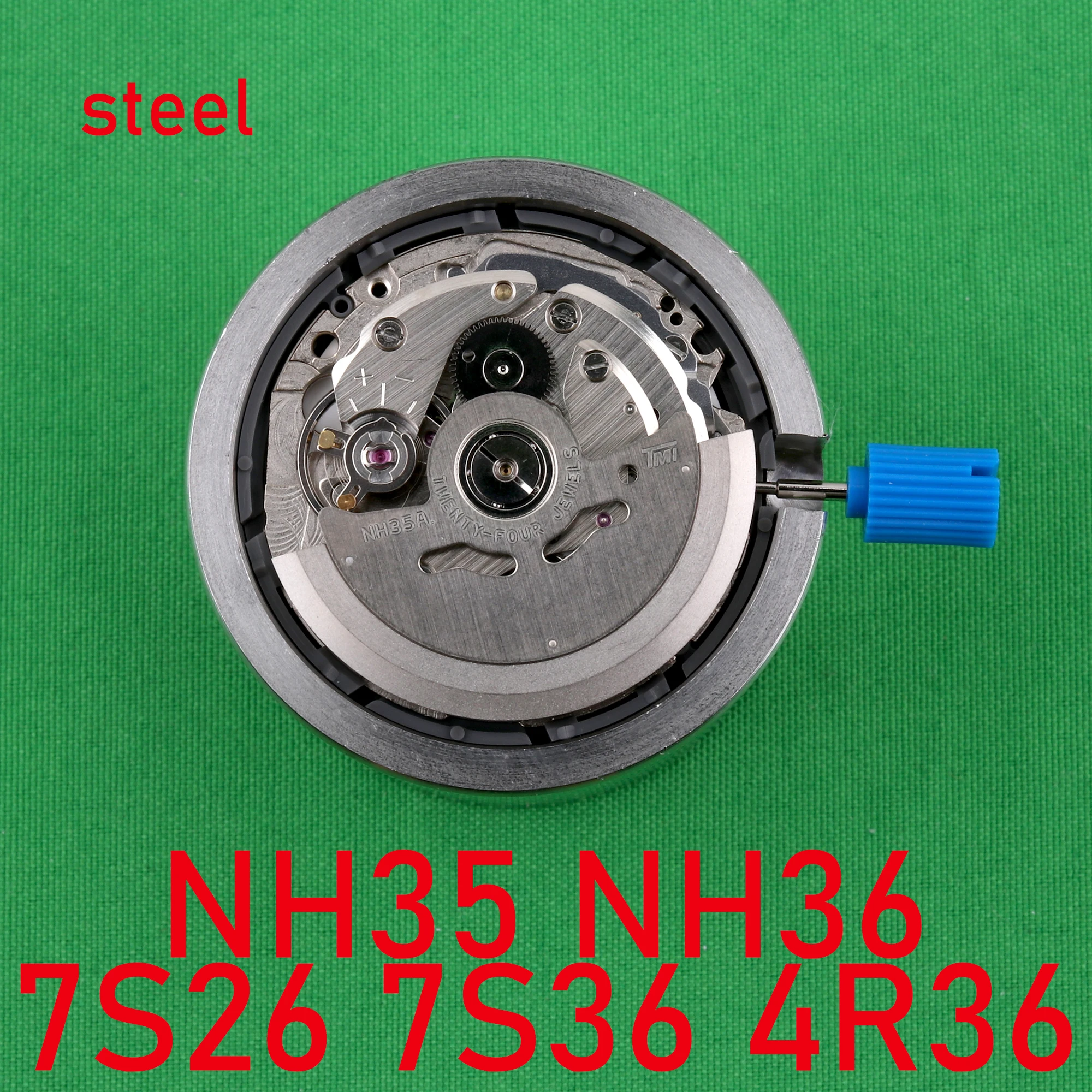 Base do apoio do movimento para reparar o movimento do relógio, todo o aço, NH35 NH36 7S26 7S36 4R36