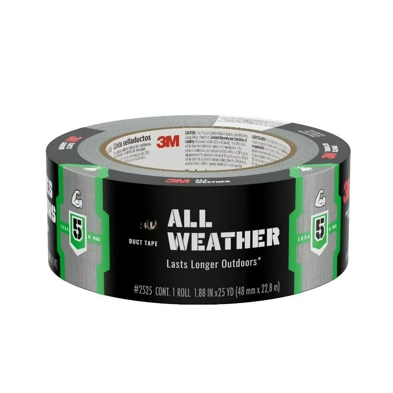 

Всепогодная клейкая лента, черная, более долговечная на открытом воздухе, 1,88 дюйма. 25 ярдов, 1 рулон