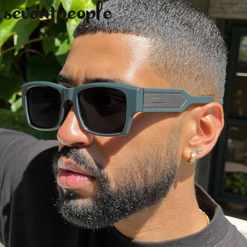 Imagen 2 del producto Gafas de sol cuadradas Steampunk polarizadas clásicas para hombre, marca de lujo 2025, gafas de sol Vintage para conducir al aire libre, gafas de sol Punk para hombre UV400