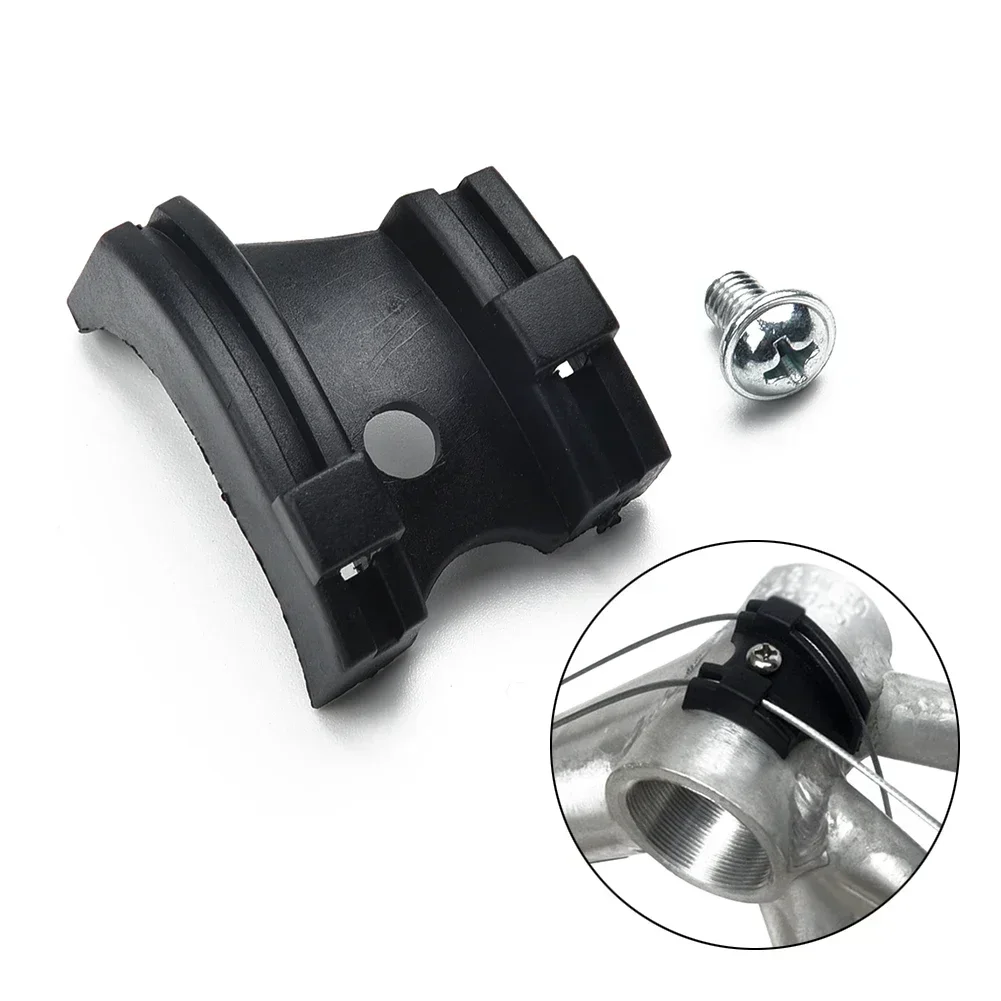 1 Set Road Bike Bicycle Frame Bottom Bracket Cable Guide Plastic 40mmx30mm With Screw Black Bicycle Cycling Parts Accessories