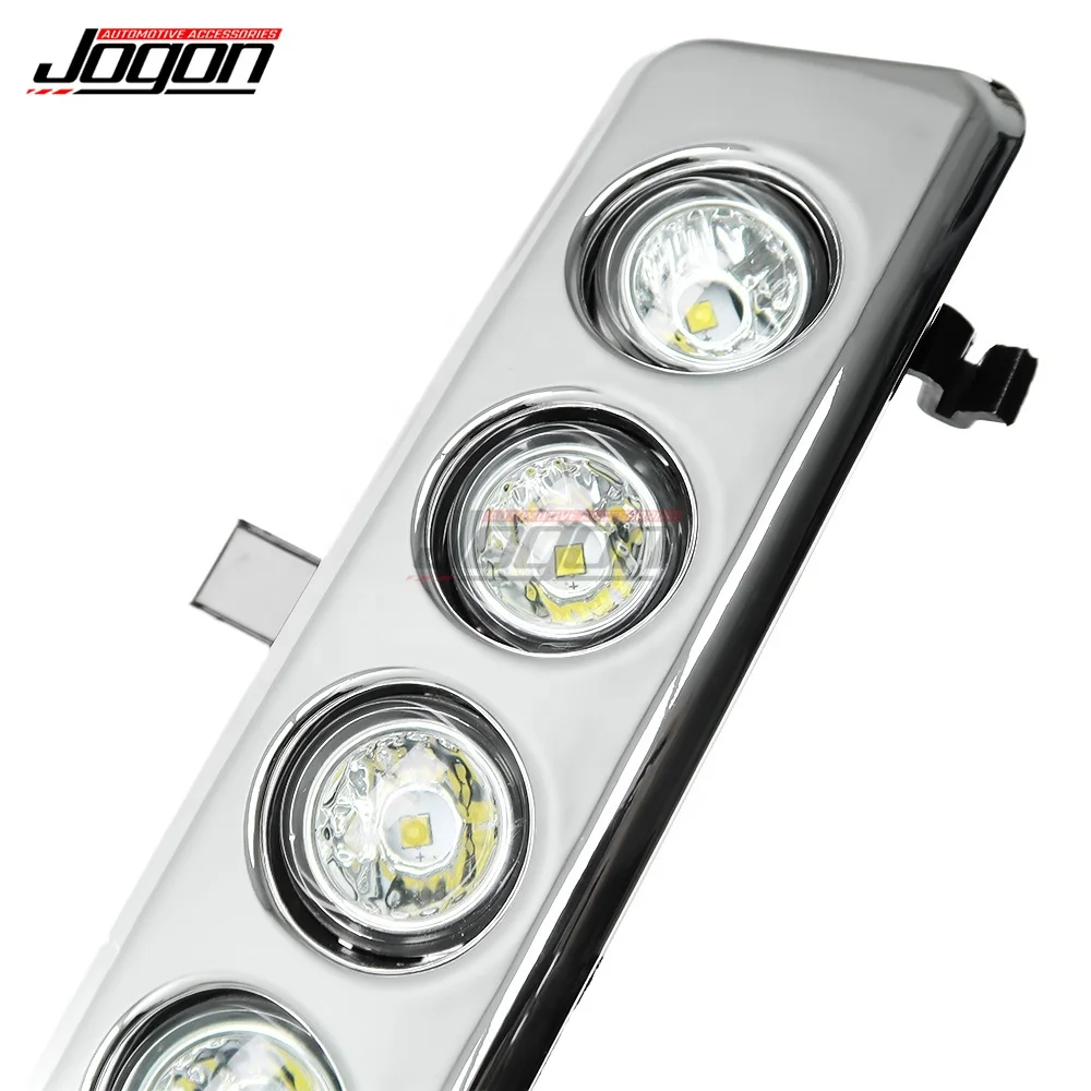2pcs Front Bumper Lamp LED Daytime Driving Running Light Trim for Toyota Land Cruiser LC70 LC76 LC77 LC79 Pickup Pick-Up 2015 view 5
